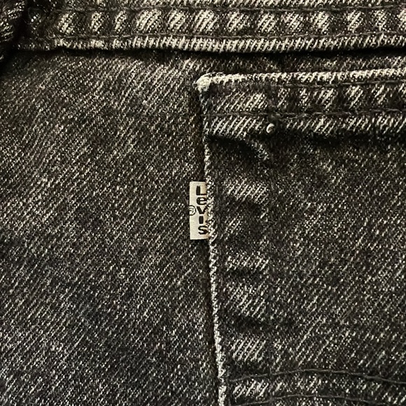 VINTAGE Levi’s Silver Tab 900 Series Acid Wash 80s 90s Black Denim Stone Wash - Picture 7 of 9